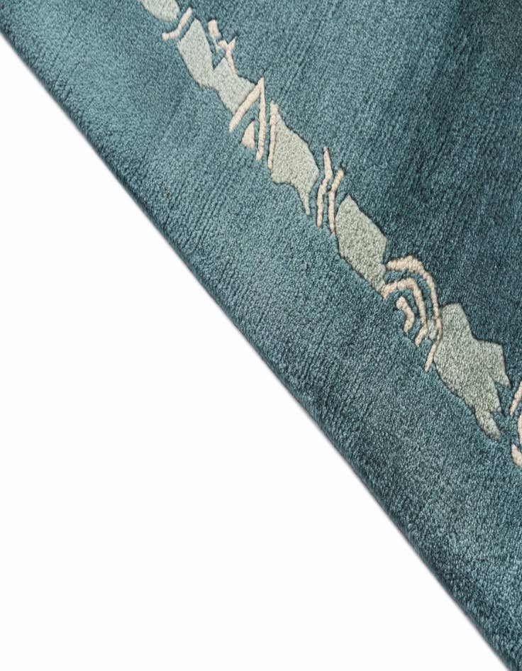 Detail image of  2' 5 x 4' 4  Hand Knotted Nepal Wool Rug