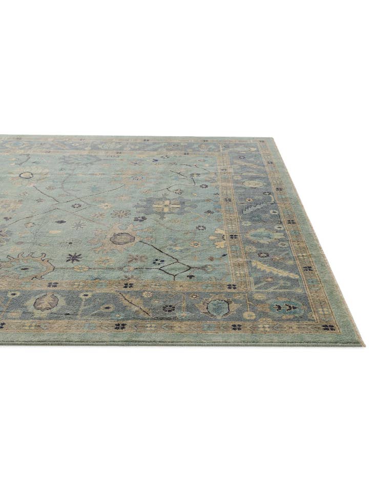 Detail image of 8' 1 x 10' Hand Knotted Oushak Wool Rug