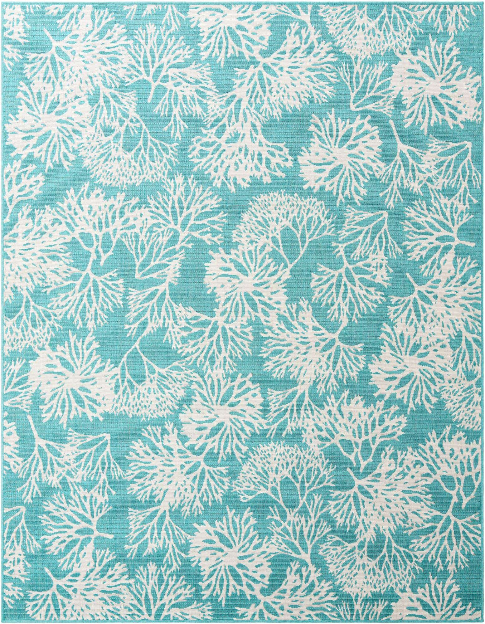 Primary image  7' 10 x 10'  Washable Coastal Indoor / Outdoor Rug