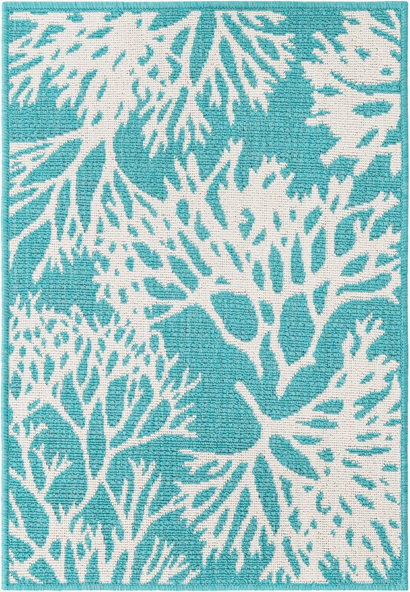  2' x 3'  Washable Coastal Indoor / Outdoor Rug