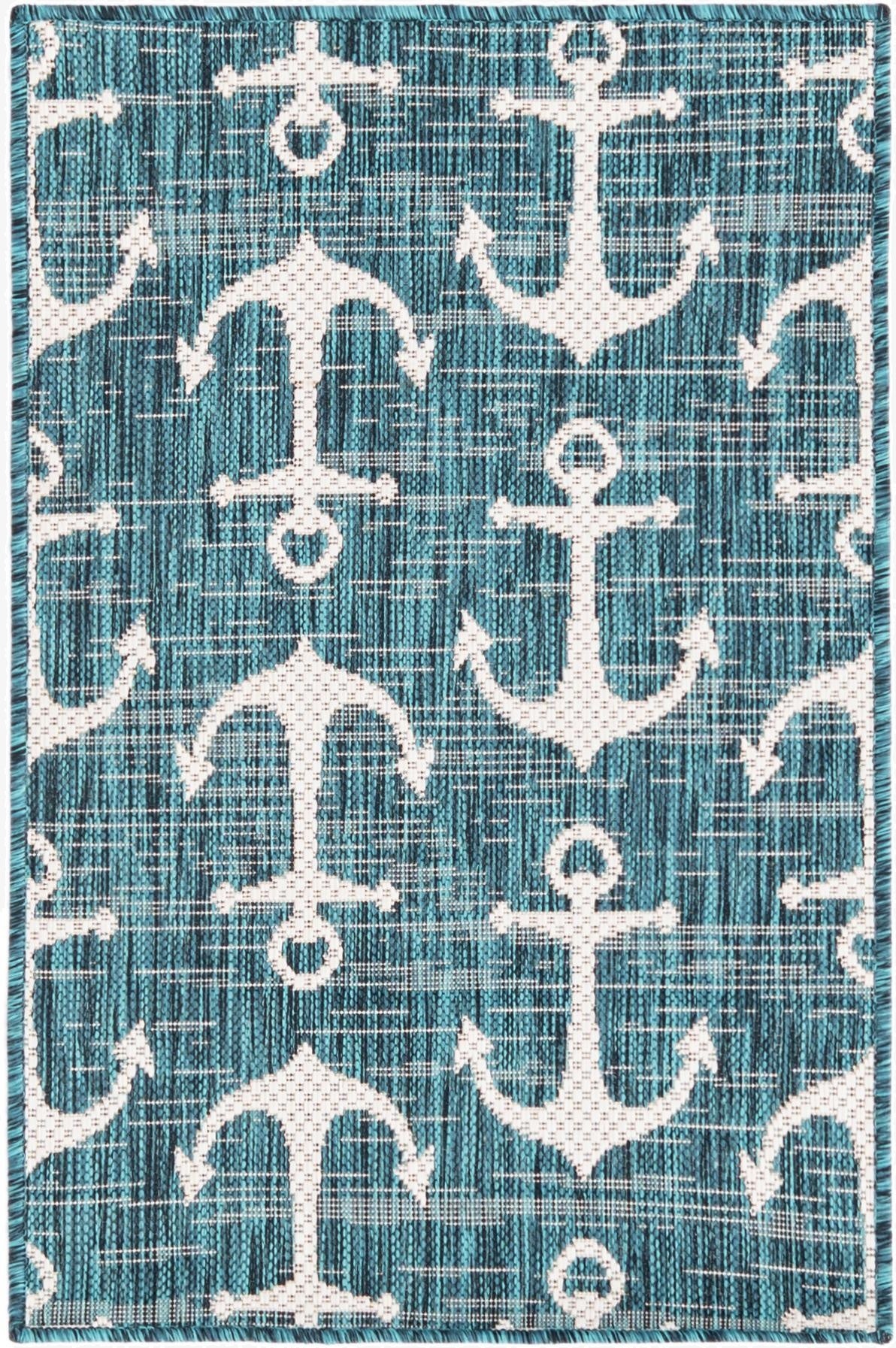  2' x 3'  Washable Coastal Indoor / Outdoor Rug