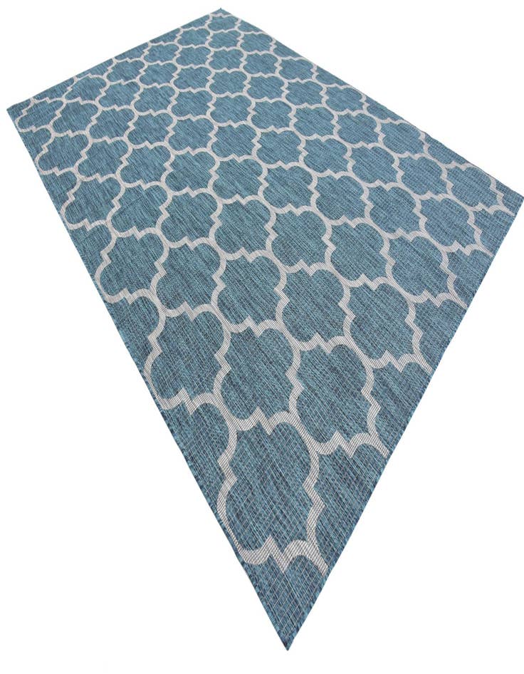 Detail image of  7' 10 x 11'  Washable Lattice Indoor / Outdoor Rug