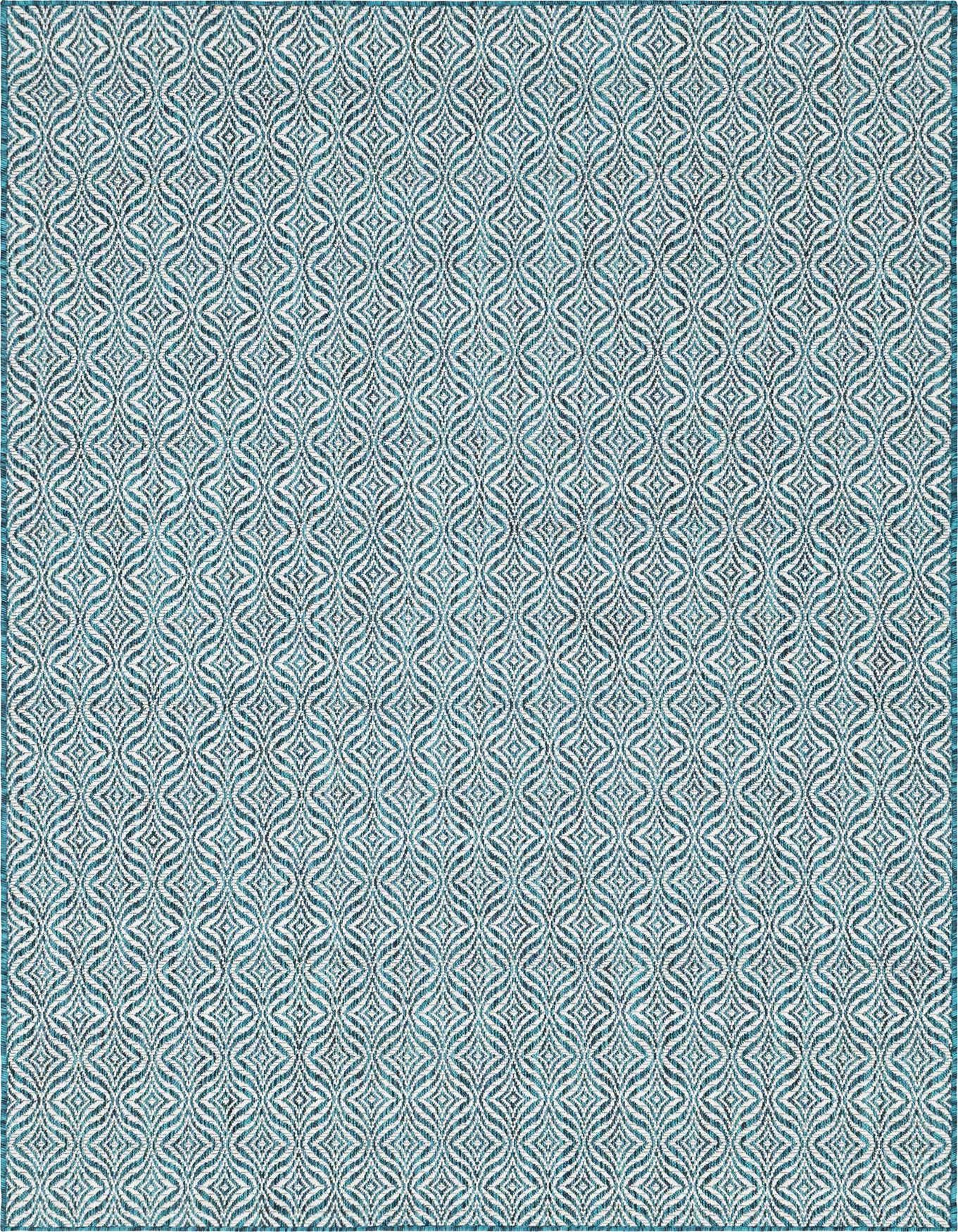 Primary image  6' x 9'  Washable Lattice Indoor / Outdoor Rug