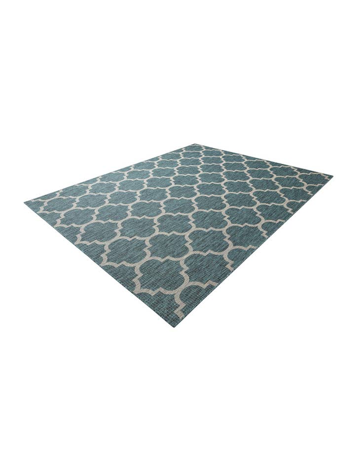 Detail image of  7' 10 x 10'  Washable Lattice Indoor / Outdoor Rug