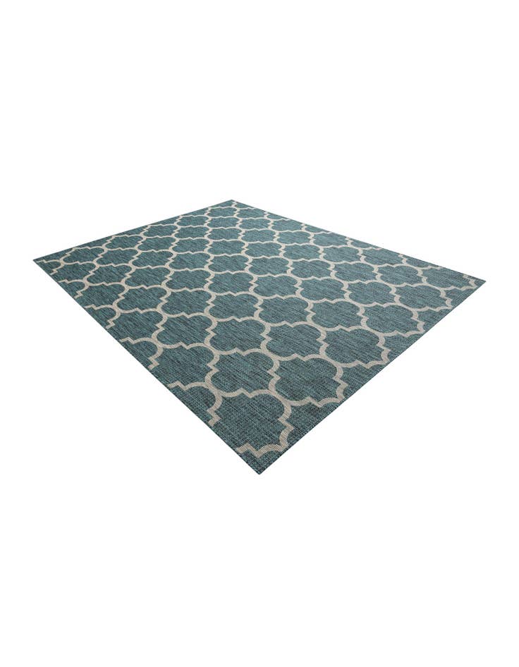 Detail image of  7' 10 x 10'  Washable Lattice Indoor / Outdoor Rug