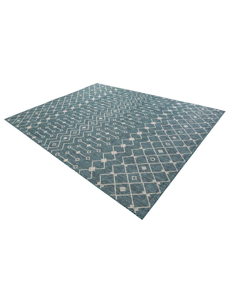 Detail image of  7' 10 x 10'  Washable Lattice Indoor / Outdoor Rug