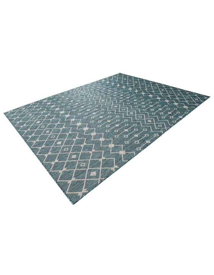 Detail image of  7' 10 x 10'  Washable Lattice Indoor / Outdoor Rug