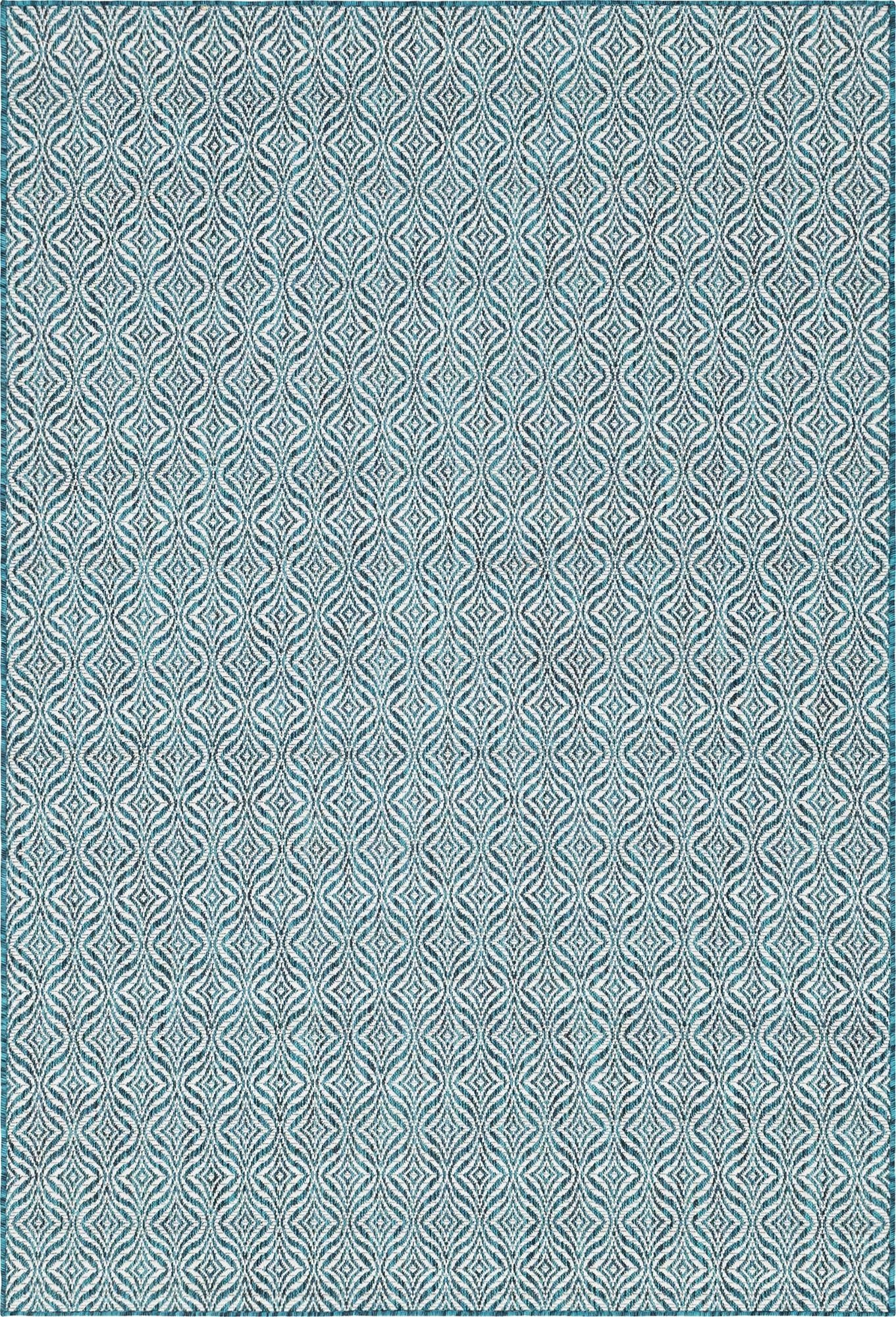  6' x 9'  Washable Lattice Indoor / Outdoor Rug