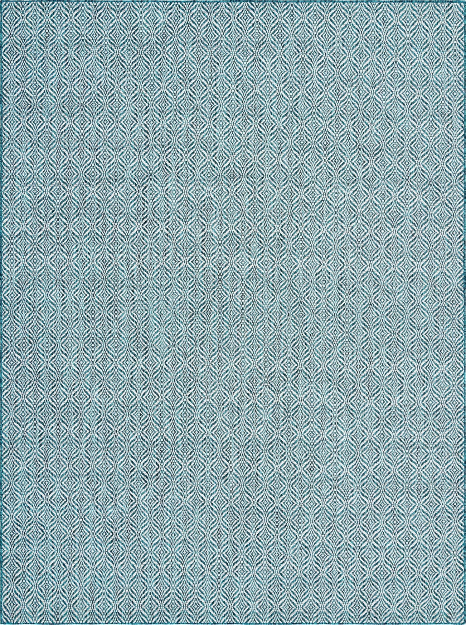  9' x 12' 2  Washable Lattice Indoor / Outdoor Rug