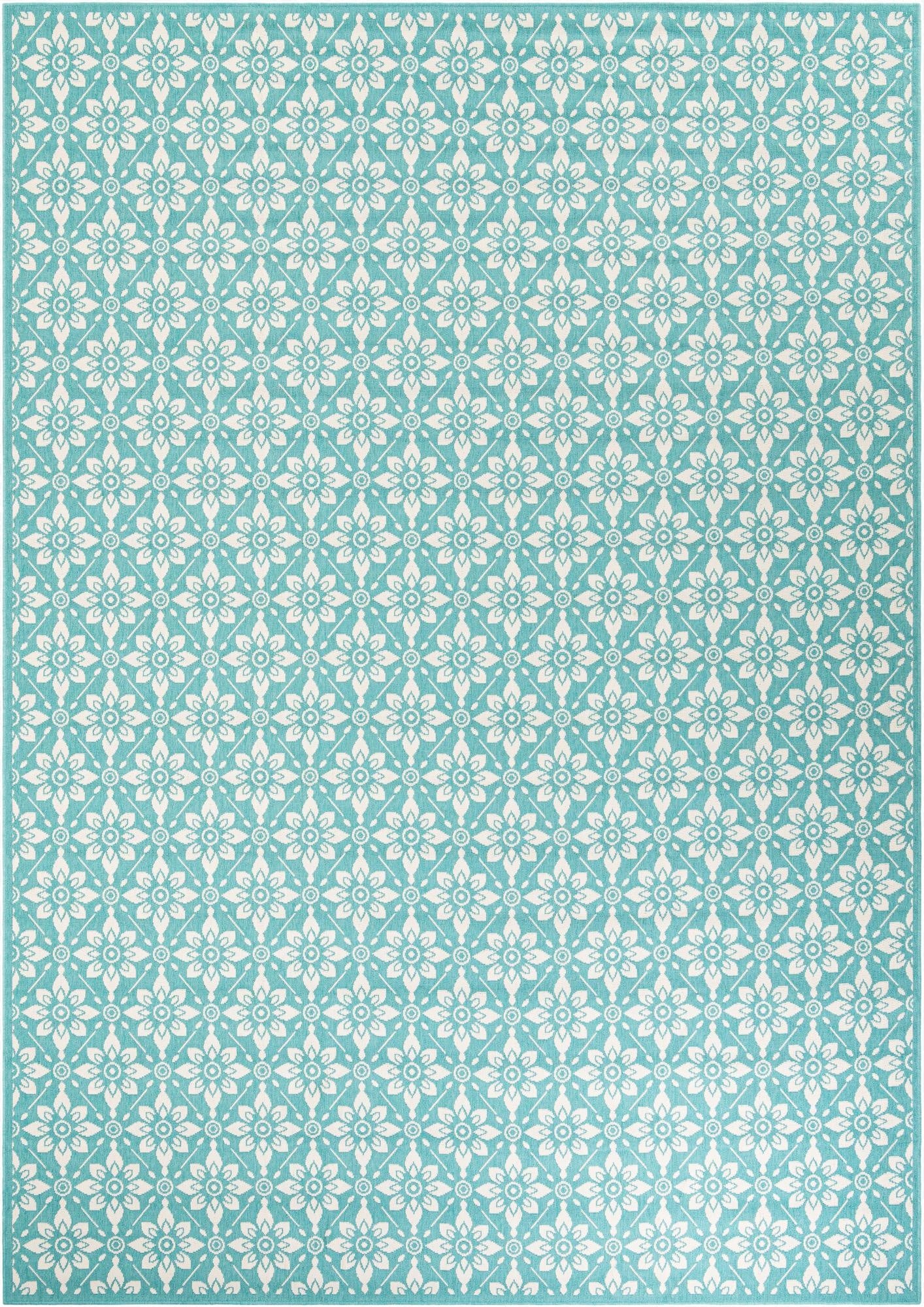  10' x 14'  Washable Lattice Indoor / Outdoor Rug