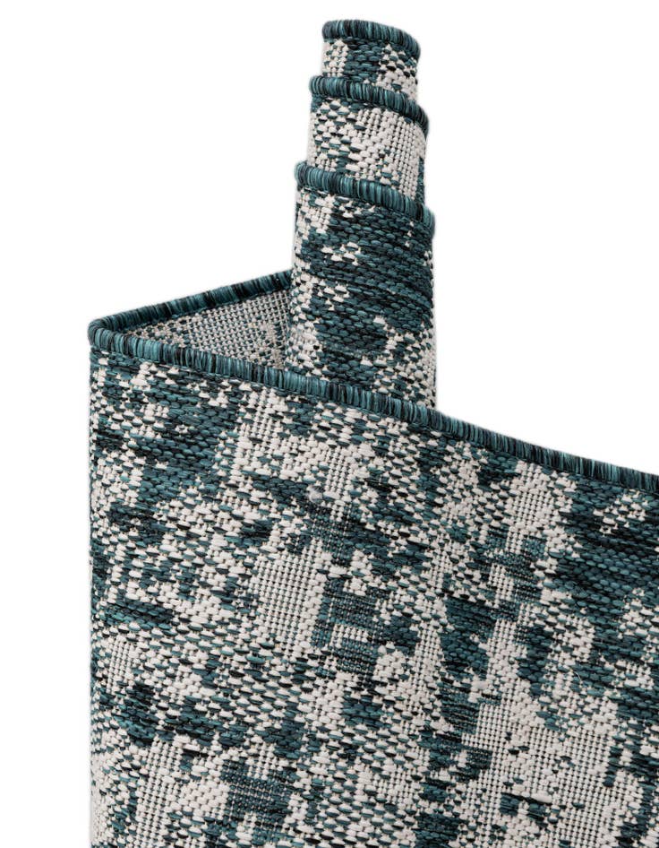 Detail image of  10' x 14'  Washable Modern Indoor / Outdoor Rug