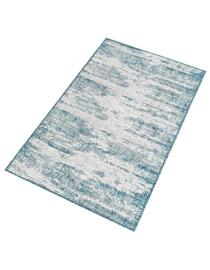 Detail image of  3' x 5' 3  Washable Modern Indoor / Outdoor Rug