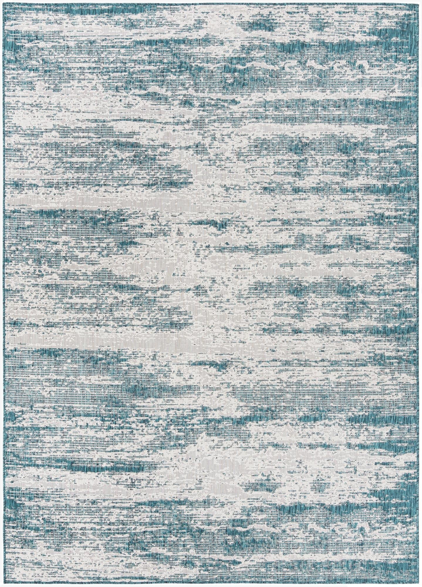  7' 10 x 11'  Washable Modern Indoor / Outdoor Rug