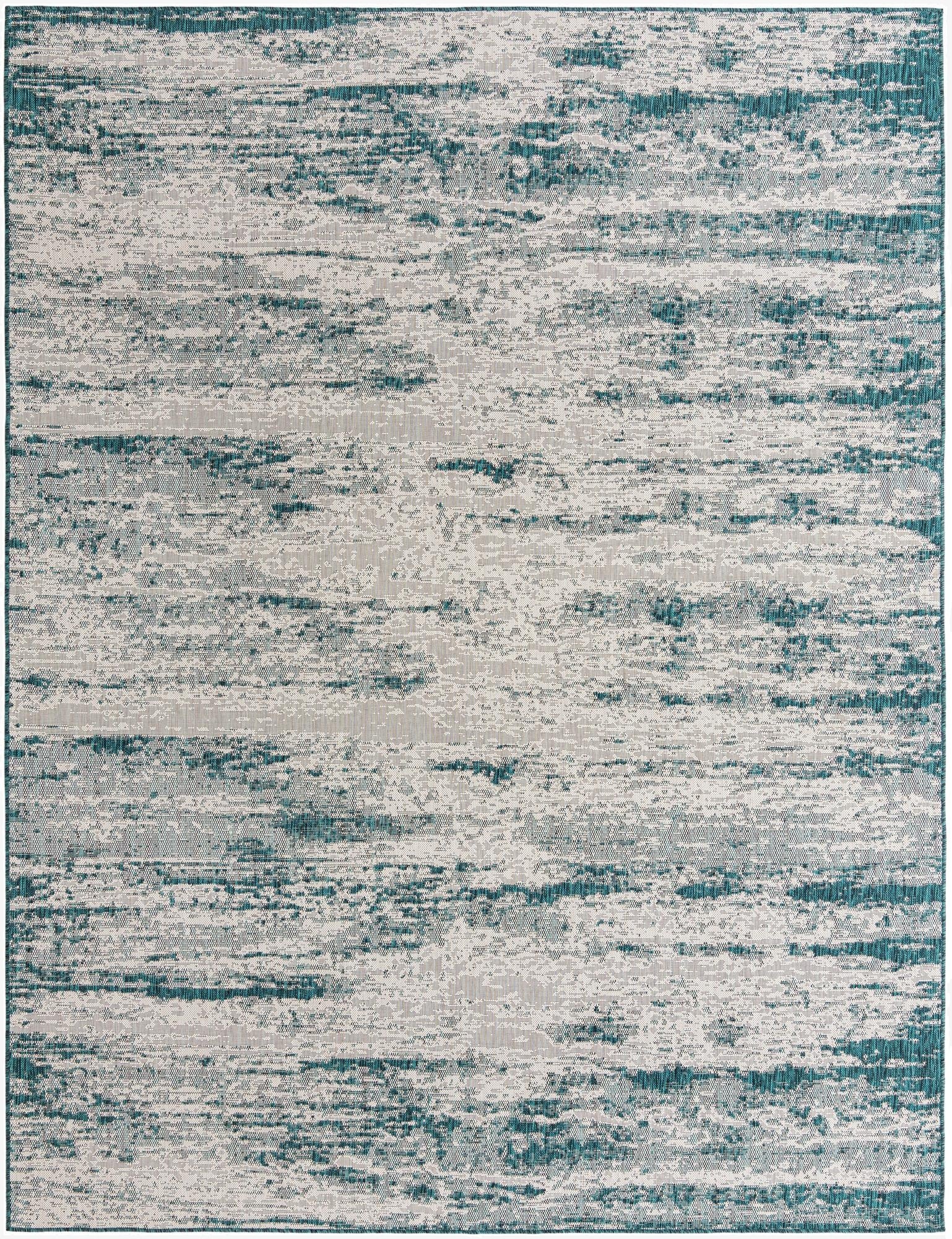  9' x 12'  Washable Modern Indoor / Outdoor Rug