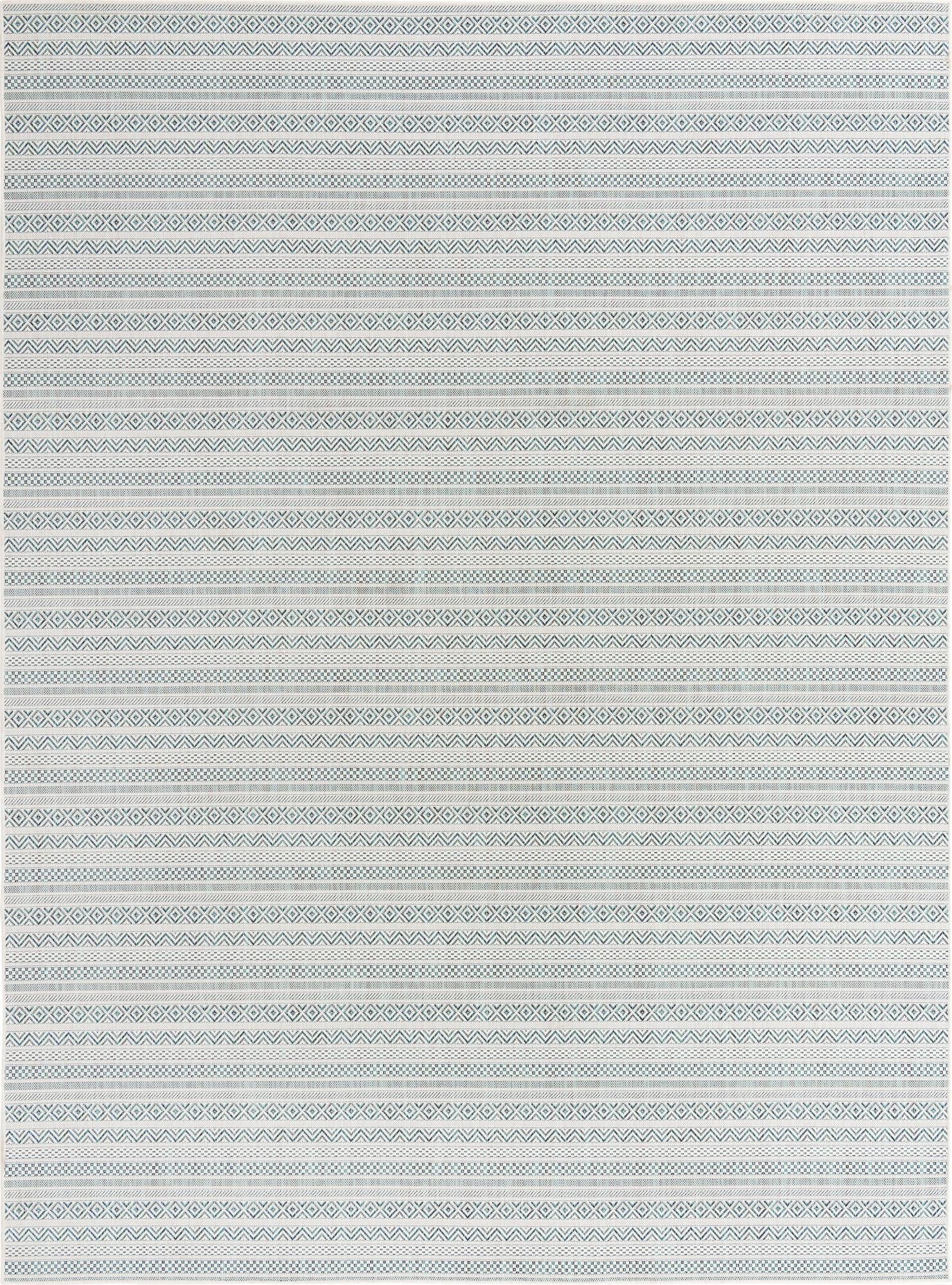  9' x 12'  Washable Ribbon Indoor / Outdoor Rug