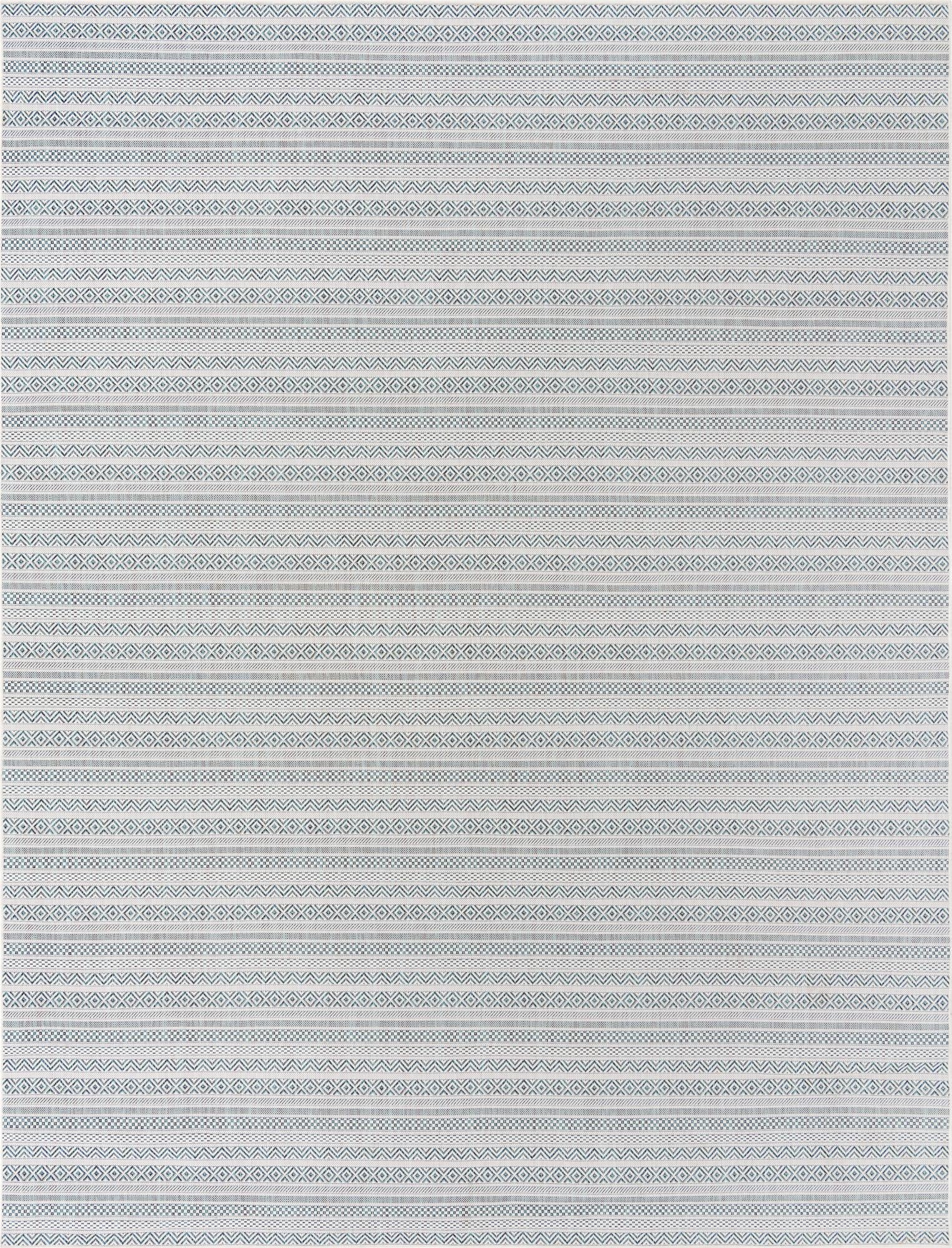  10' x 13'  Washable Ribbon Indoor / Outdoor Rug
