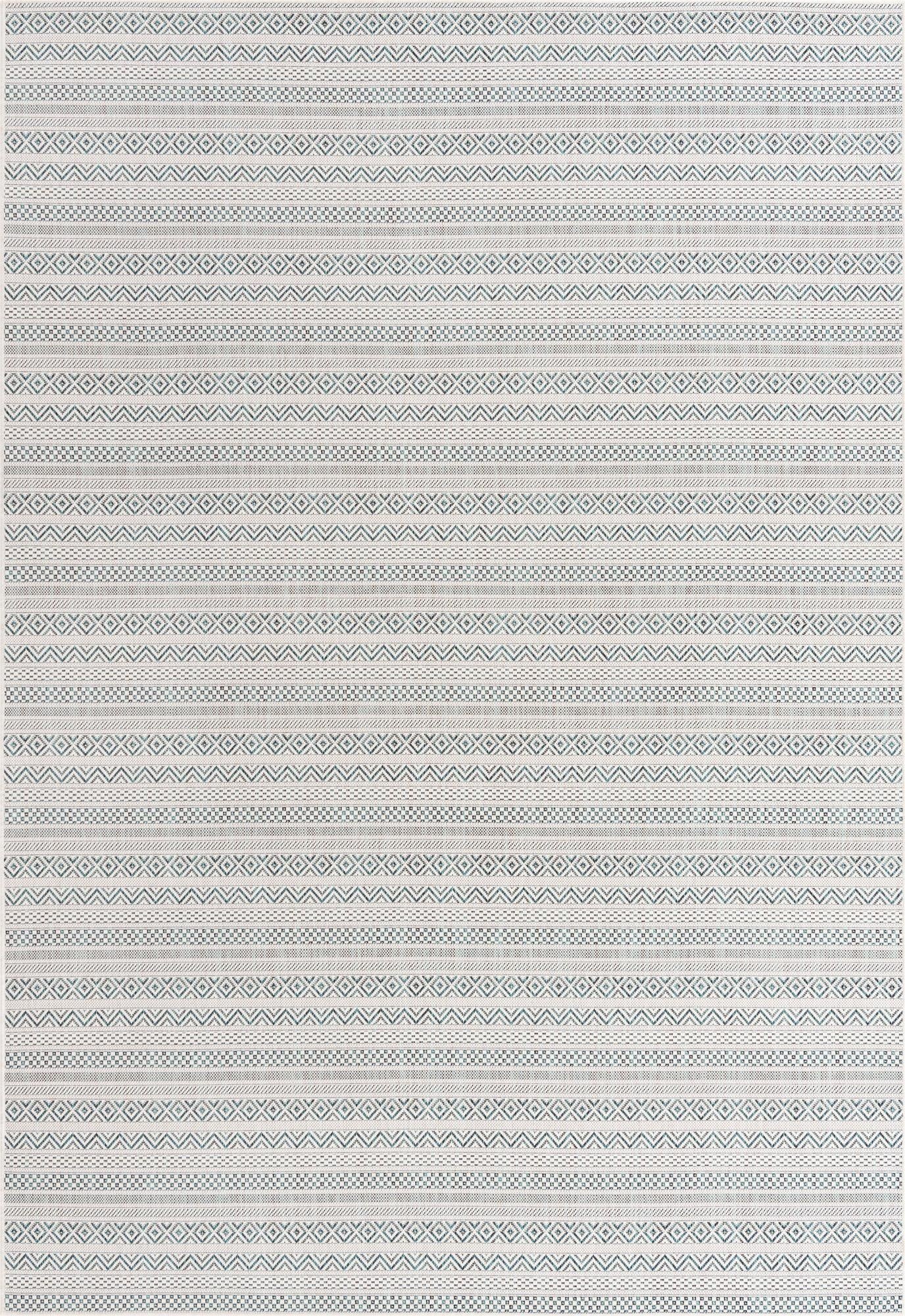  7' x 10'  Washable Ribbon Indoor / Outdoor Rug