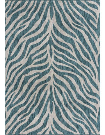 7' 10 x 11' Washable Safari Indoor / Outdoor Rug