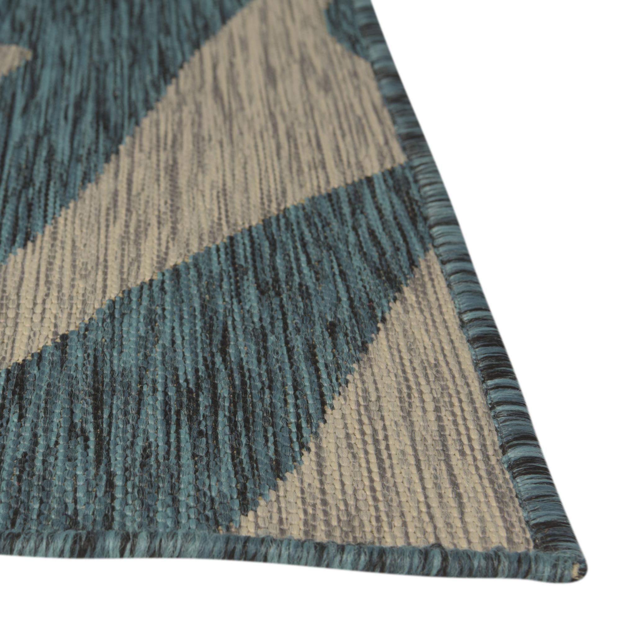 Teal 2' x 3' Safari Indoor / Outdoor Rug | Rugs.com