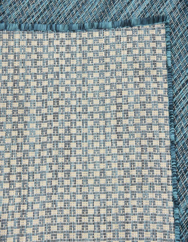 Detail image of  7' 10 x 11'  Washable Solid Indoor / Outdoor Rug