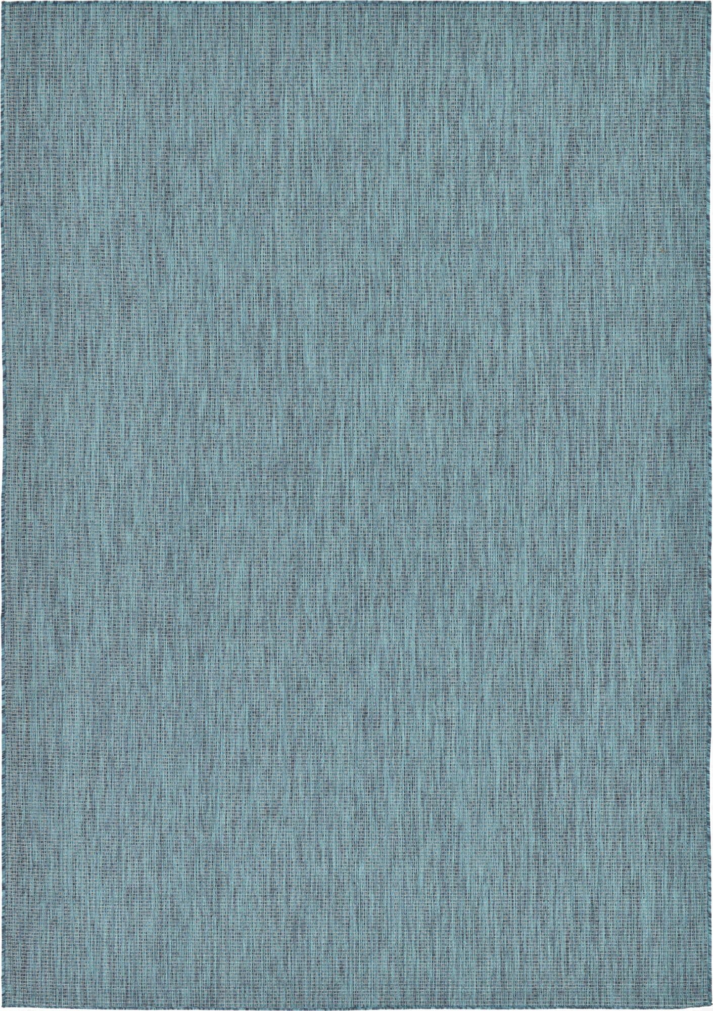  7' x 10'  Washable Solid Indoor / Outdoor Rug