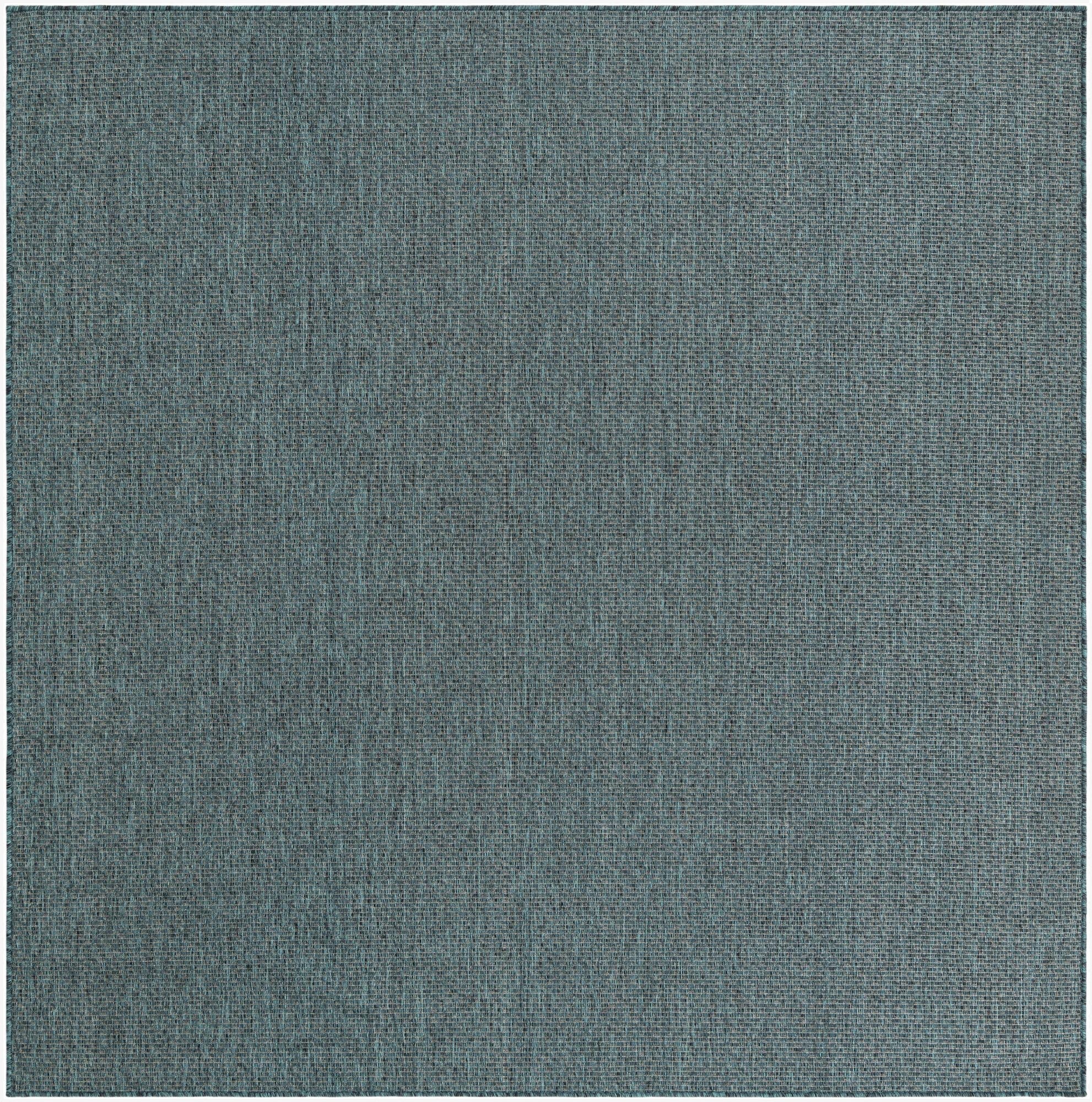  7' 10 x 11'  Washable Solid Indoor / Outdoor Rug