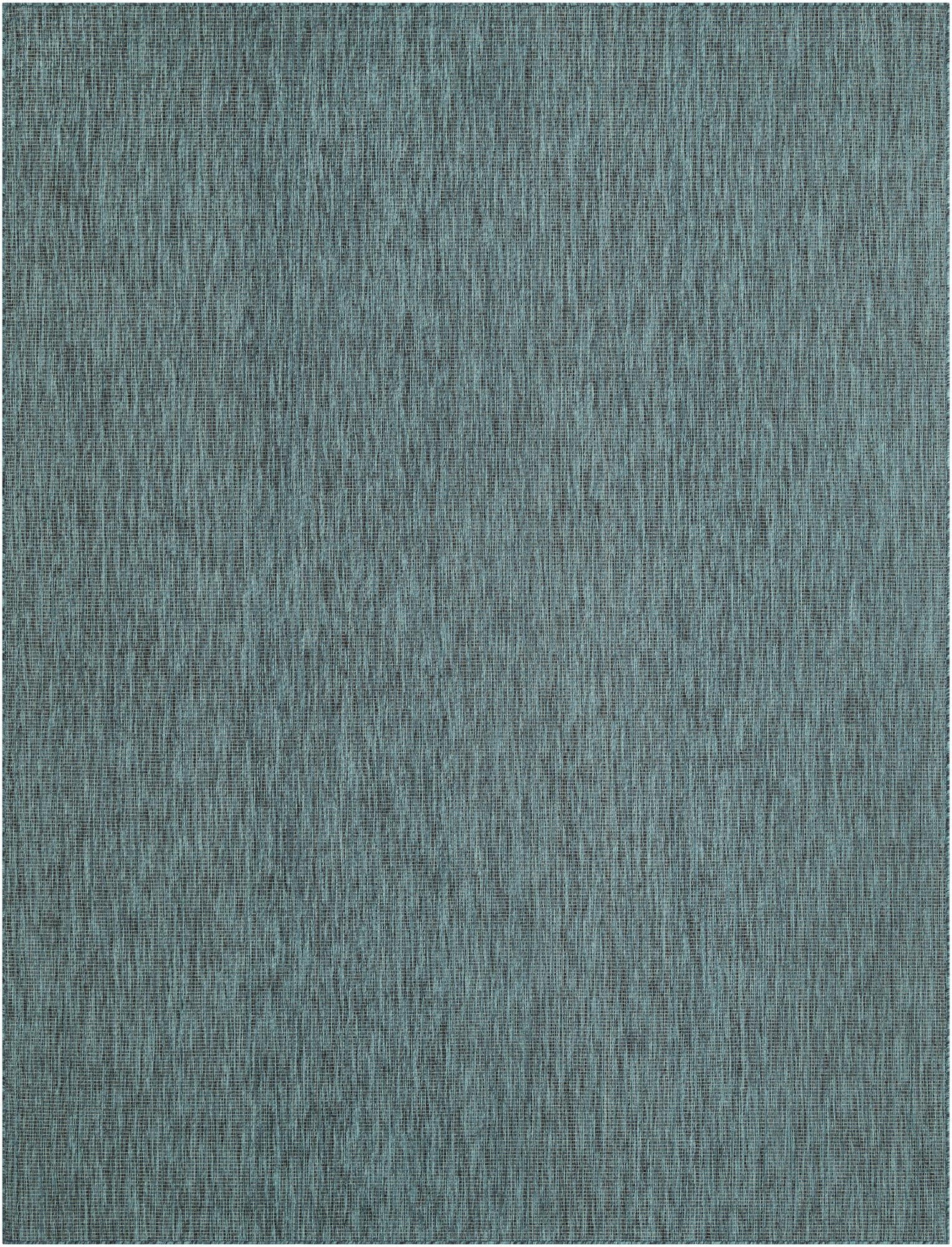  9' x 12'  Washable Solid Indoor / Outdoor Rug