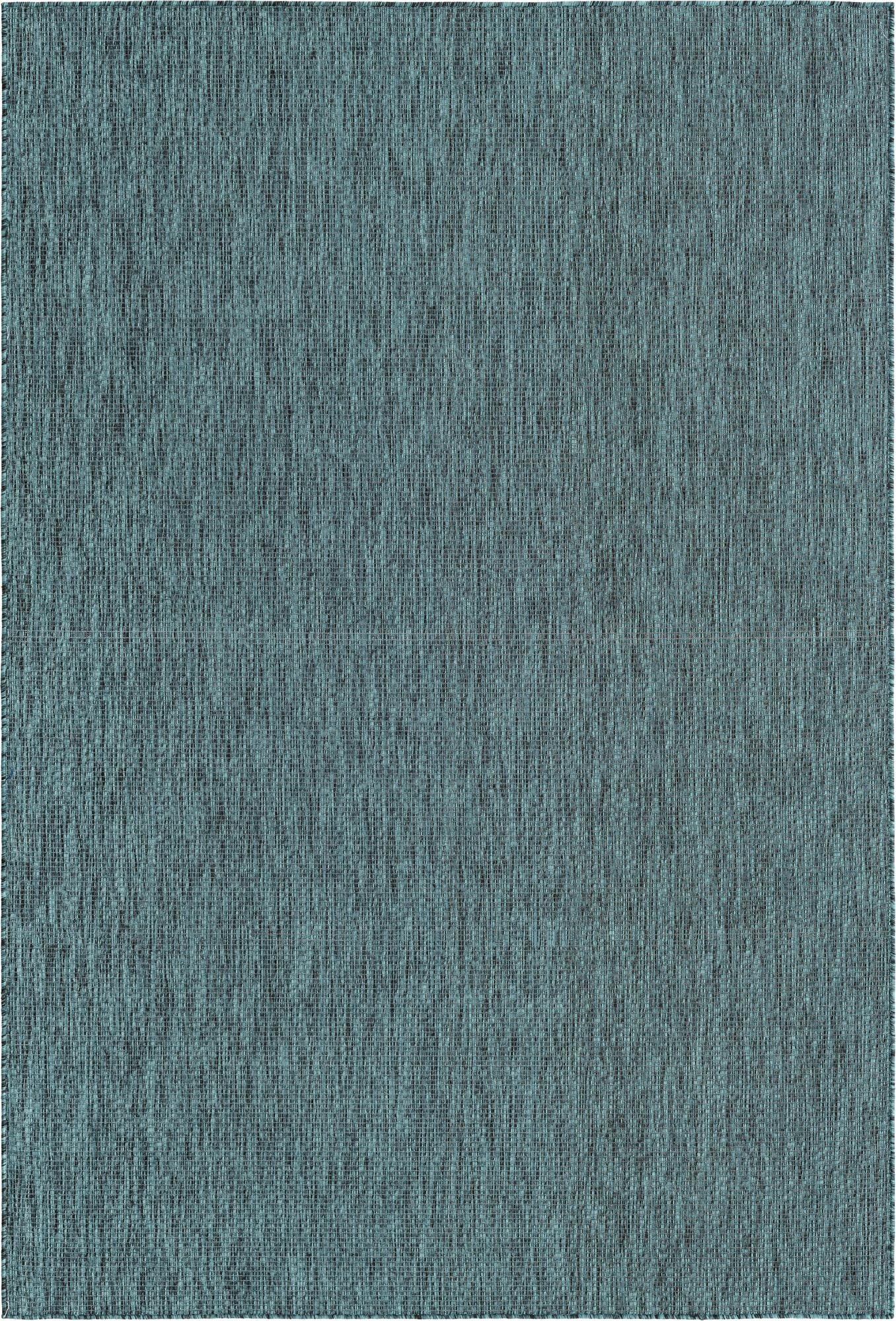  6' x 9'  Washable Solid Indoor / Outdoor Rug