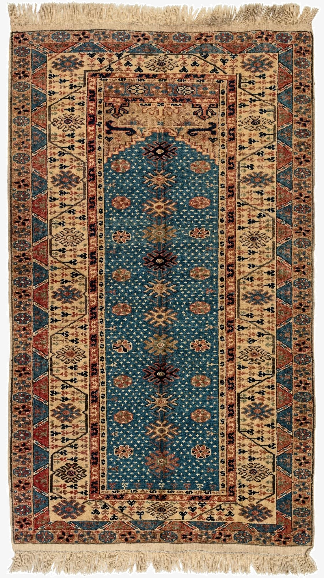  3' 5 x 5' 9  Hand Knotted Shirvan Wool Rug