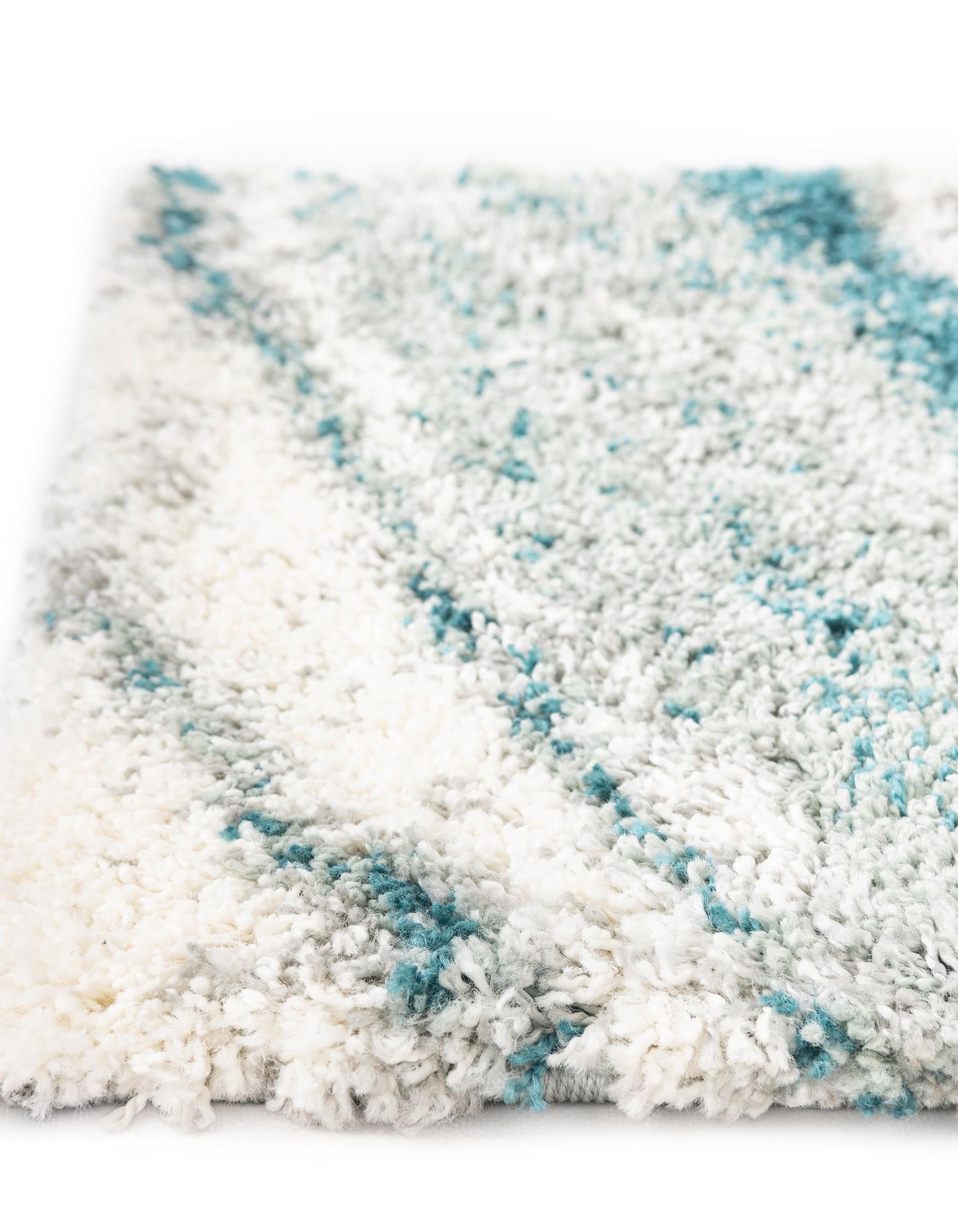 Teal 6' x 9' Soft Touch Shag Rug