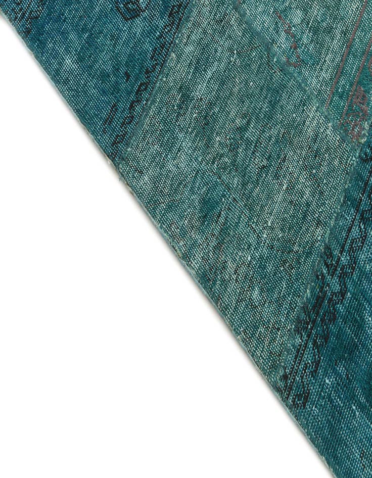 Detail image of  5' 8 x 8'  Hand Knotted Ultra Vintage Persian Wool Rug