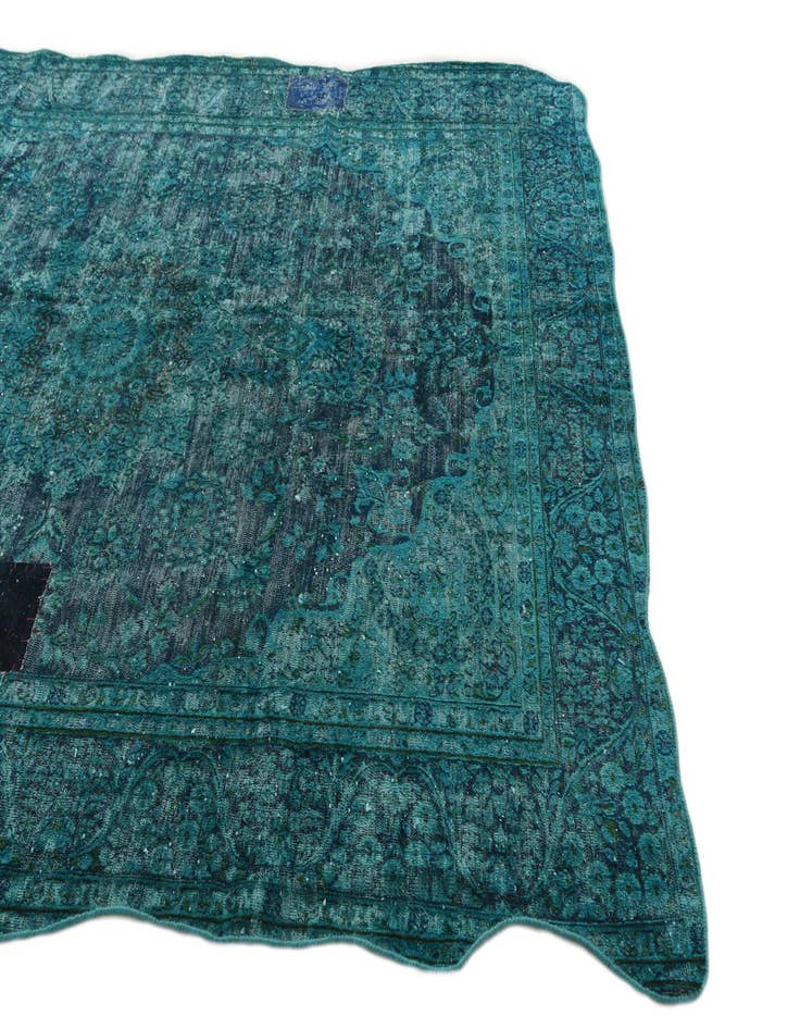 Detail image of  6' 10 x 9' 5  Hand Knotted Ultra Vintage Persian Wool Rug