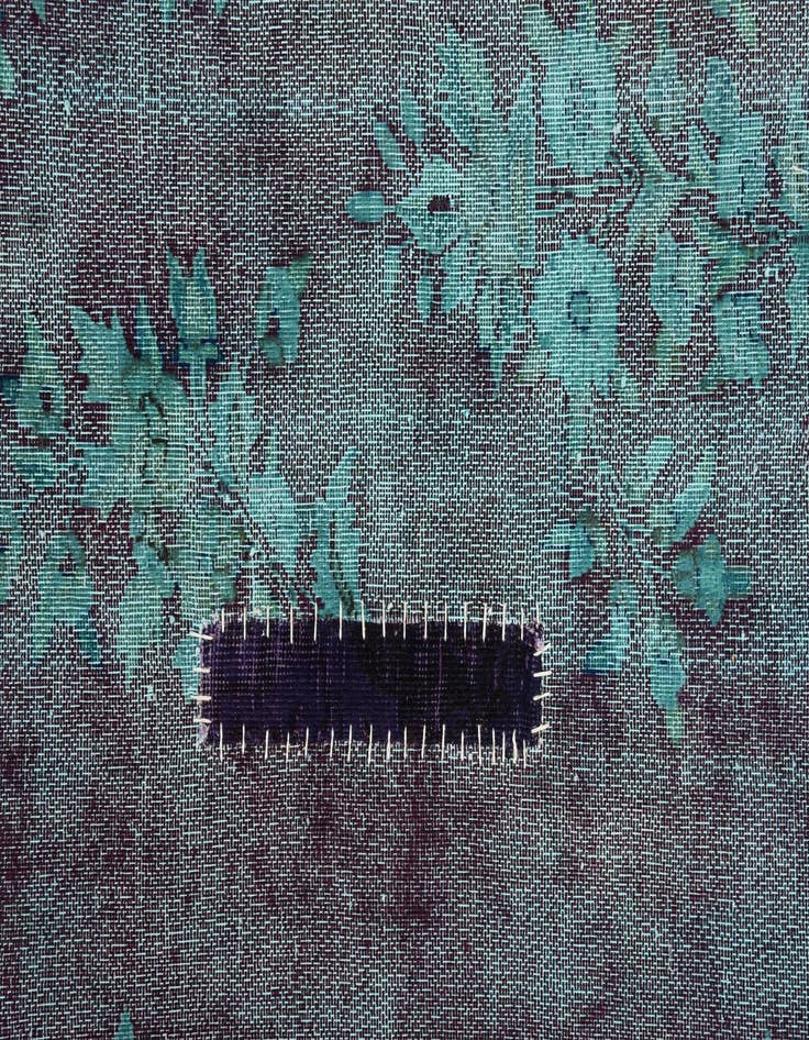 Detail image of  9' 9 x 12' 5  Hand Knotted Ultra Vintage Persian Wool Rug