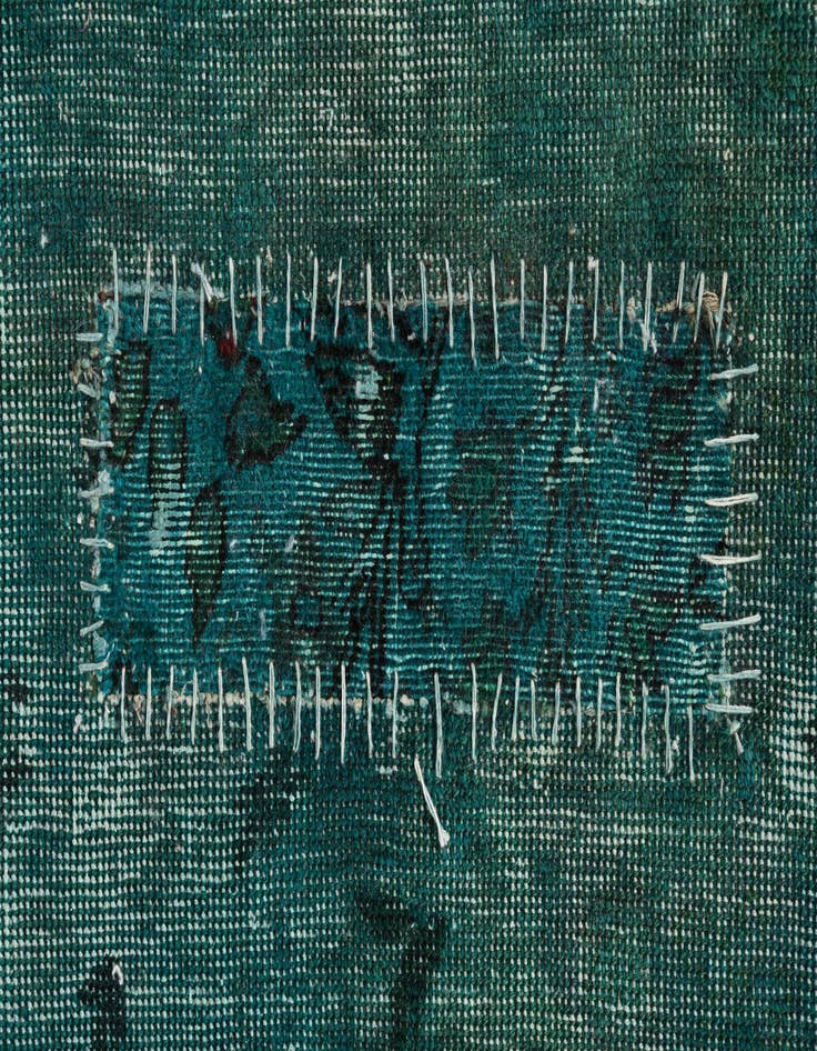 Detail image of  6' 5 x 9' 7  Hand Knotted Ultra Vintage Persian Wool Rug