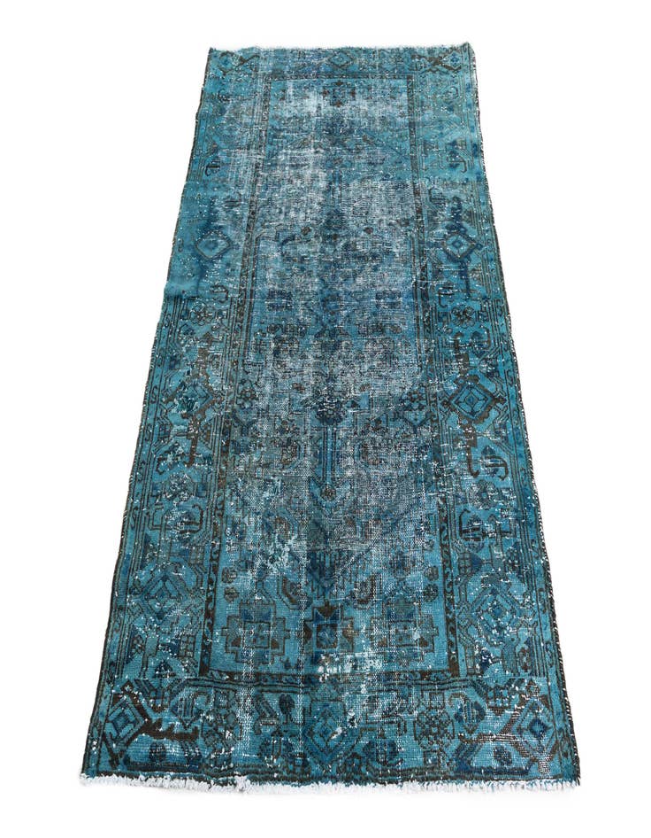 Detail image of  4' 2 x 6'  Hand Knotted Ultra Vintage Persian Wool Rug