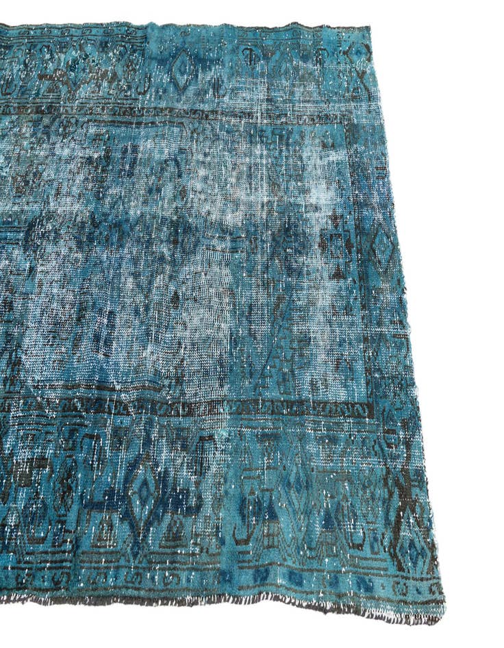 Detail image of  4' 2 x 6'  Hand Knotted Ultra Vintage Persian Wool Rug