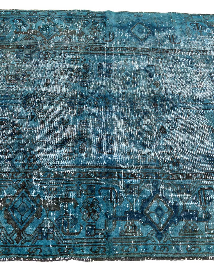 Detail image of  4' 2 x 6'  Hand Knotted Ultra Vintage Persian Wool Rug