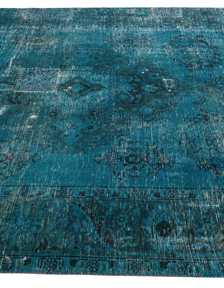 Detail image of  6' 8 x 9' 10  Hand Knotted Ultra Vintage Persian Wool Rug