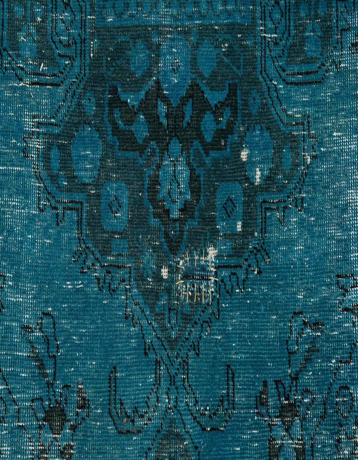 Detail image of  6' 8 x 9' 10  Hand Knotted Ultra Vintage Persian Wool Rug