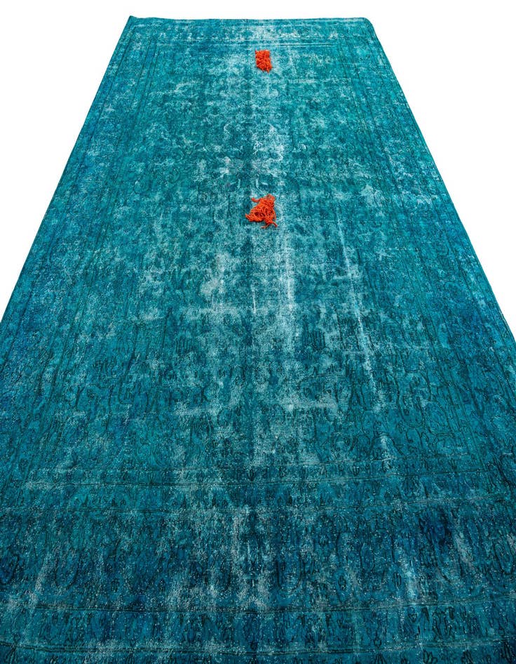 Detail image of  10' x 13' 7  Hand Knotted Ultra Vintage Persian Wool Rug