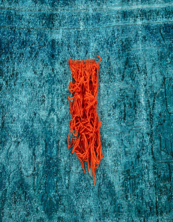 Detail image of  10' x 13' 7  Hand Knotted Ultra Vintage Persian Wool Rug