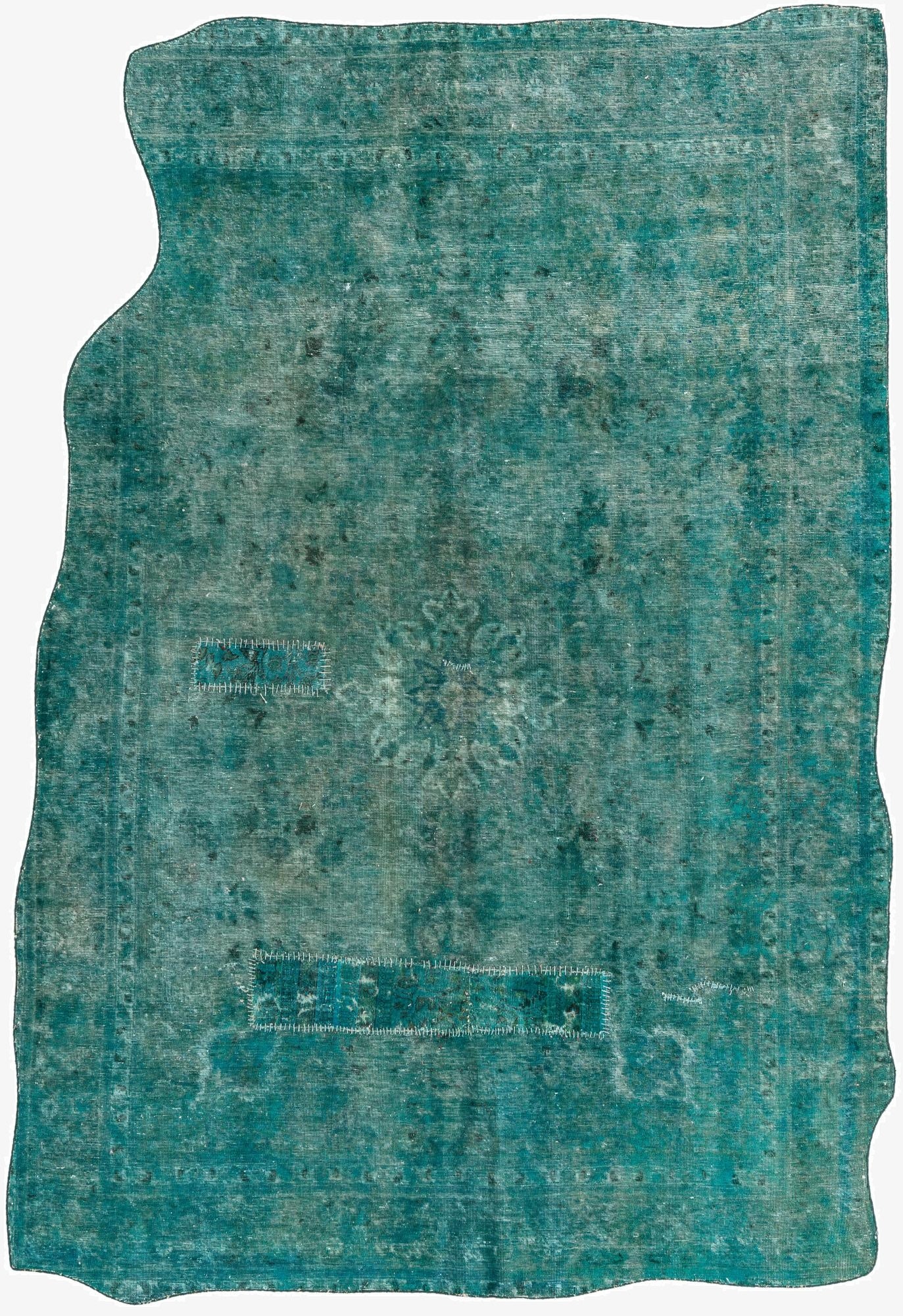  6' 5 x 9' 7  Hand Knotted Ultra Vintage Persian Wool Rug