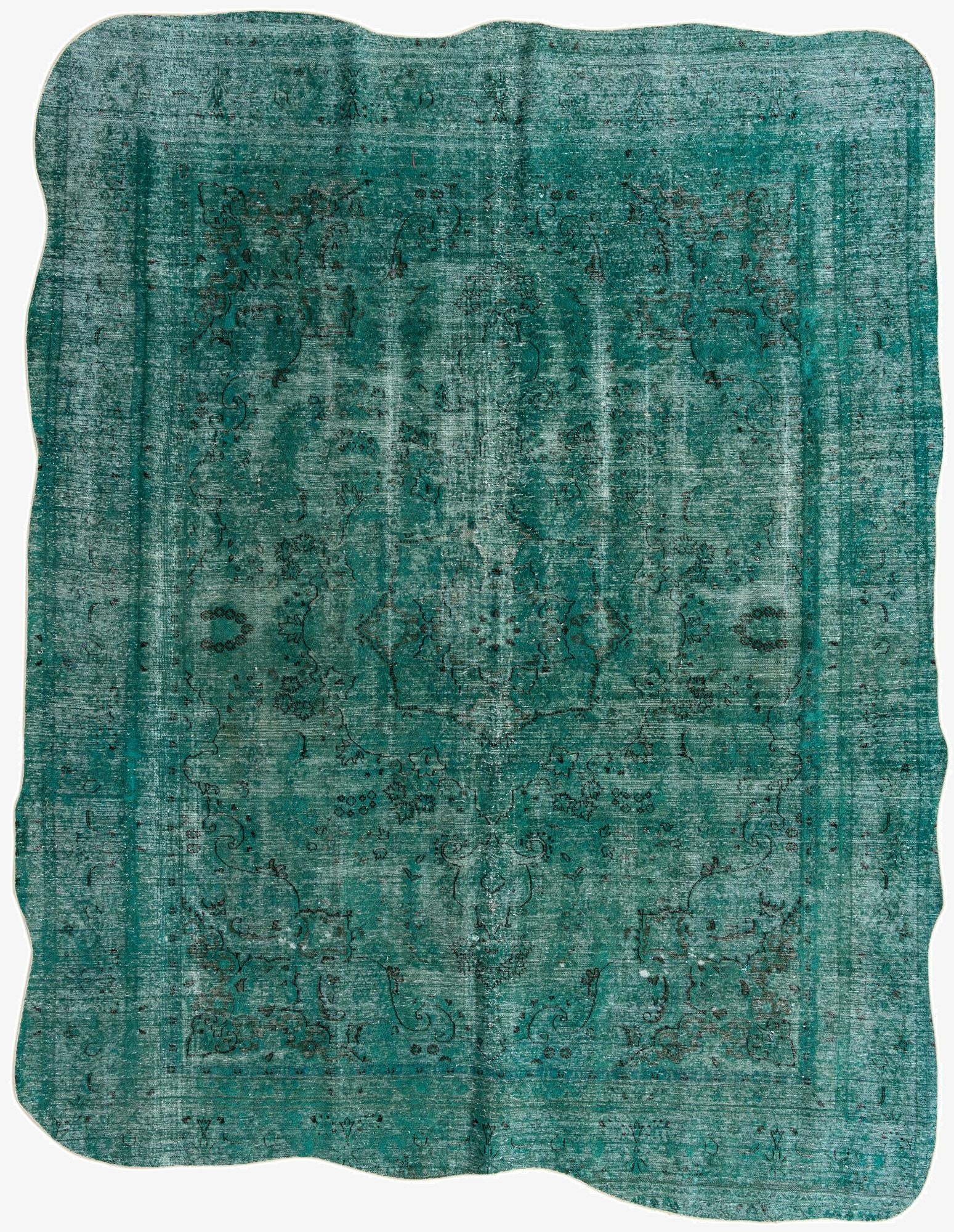  9' 1 x 11' 7  Hand Knotted Ultra Vintage Persian Wool Rug