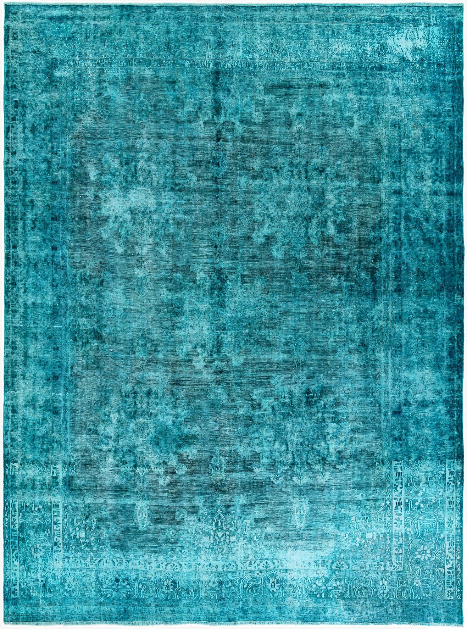  9' 2 x 12' 4  Hand Knotted Ultra Vintage Persian Wool Rug