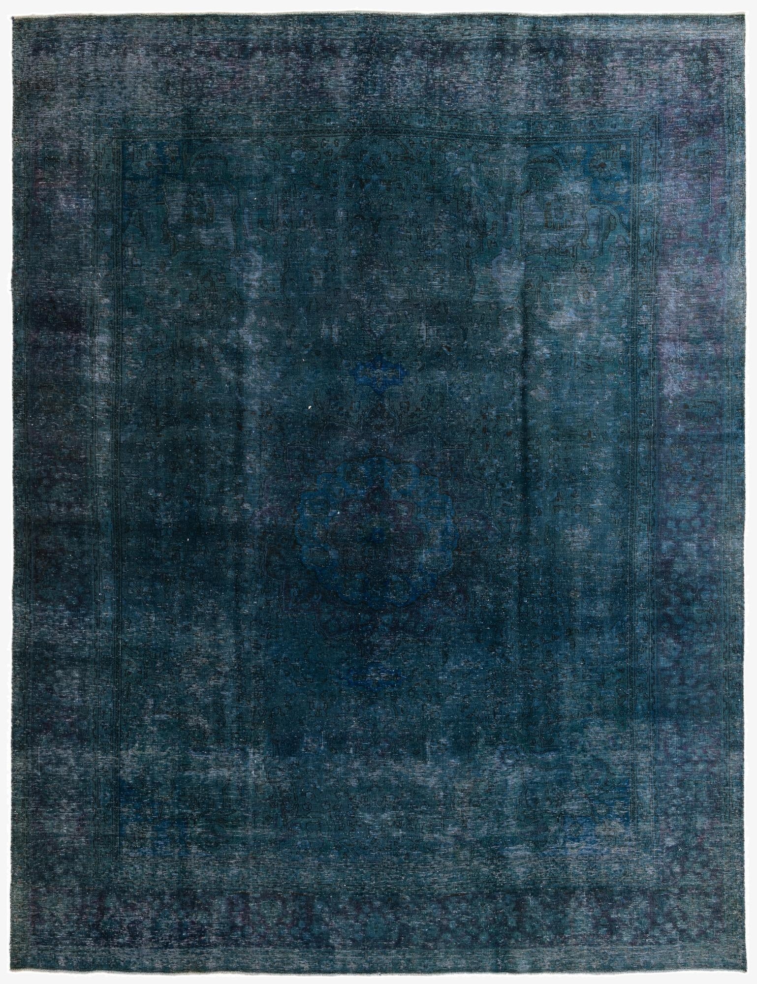  9' 7 x 12' 6  Hand Knotted Ultra Vintage Persian Wool Rug