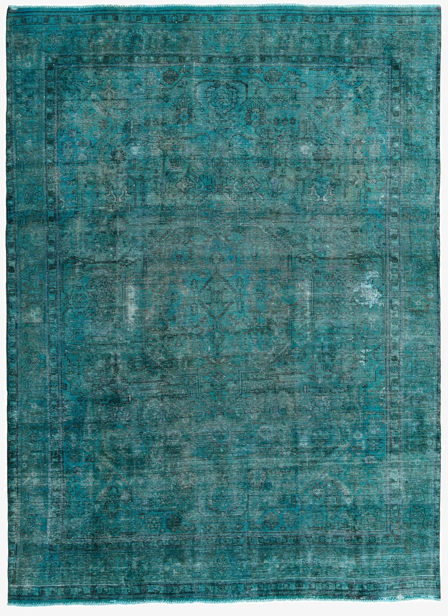  9' 6 x 12' 9  Hand Knotted Ultra Vintage Persian Wool Rug