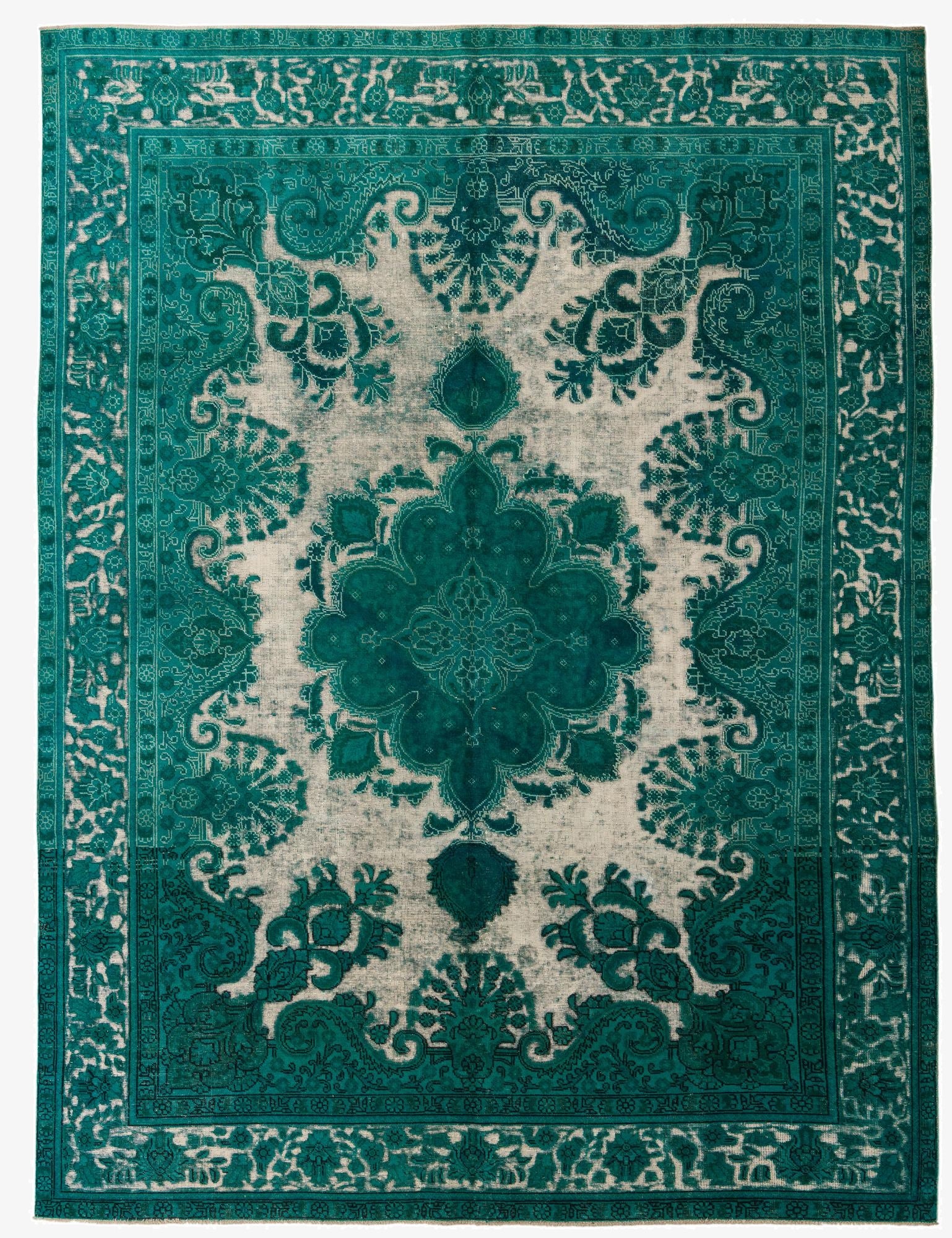  9' 3 x 12' 4  Hand Knotted Ultra Vintage Persian Wool Rug