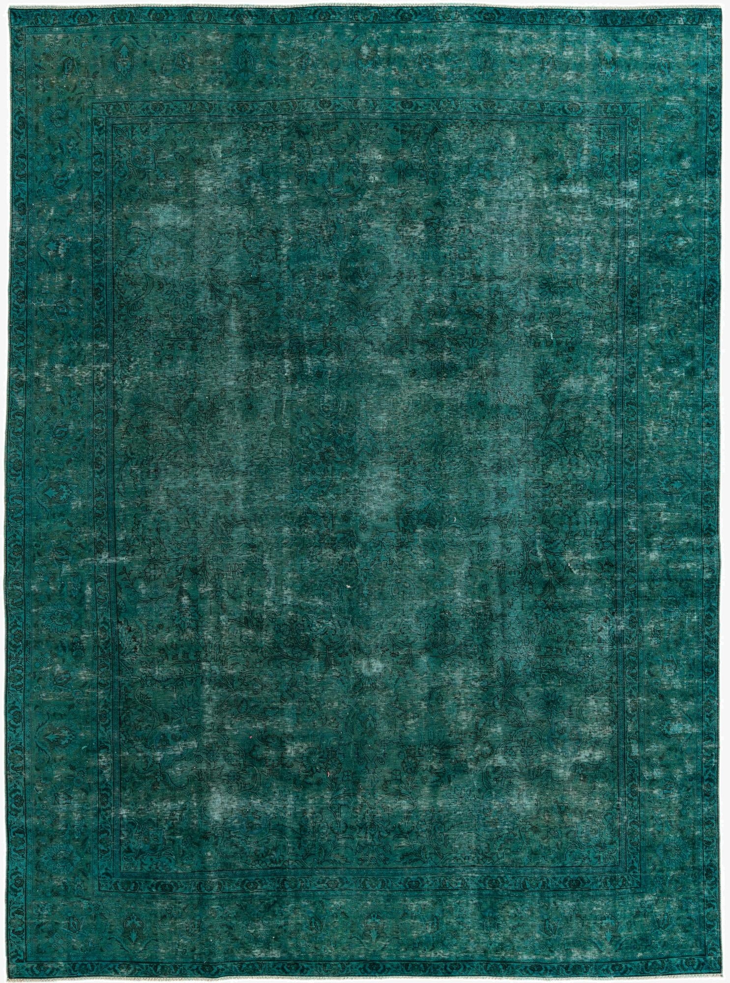  9' 5 x 12' 9  Hand Knotted Ultra Vintage Persian Wool Rug