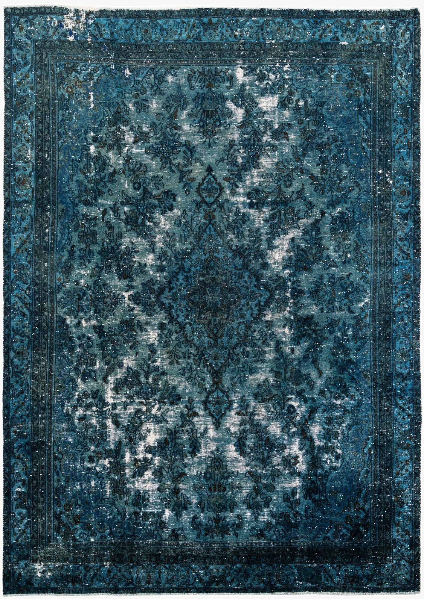  9' 6 x 13' 4  Hand Knotted Ultra Vintage Persian Wool Rug