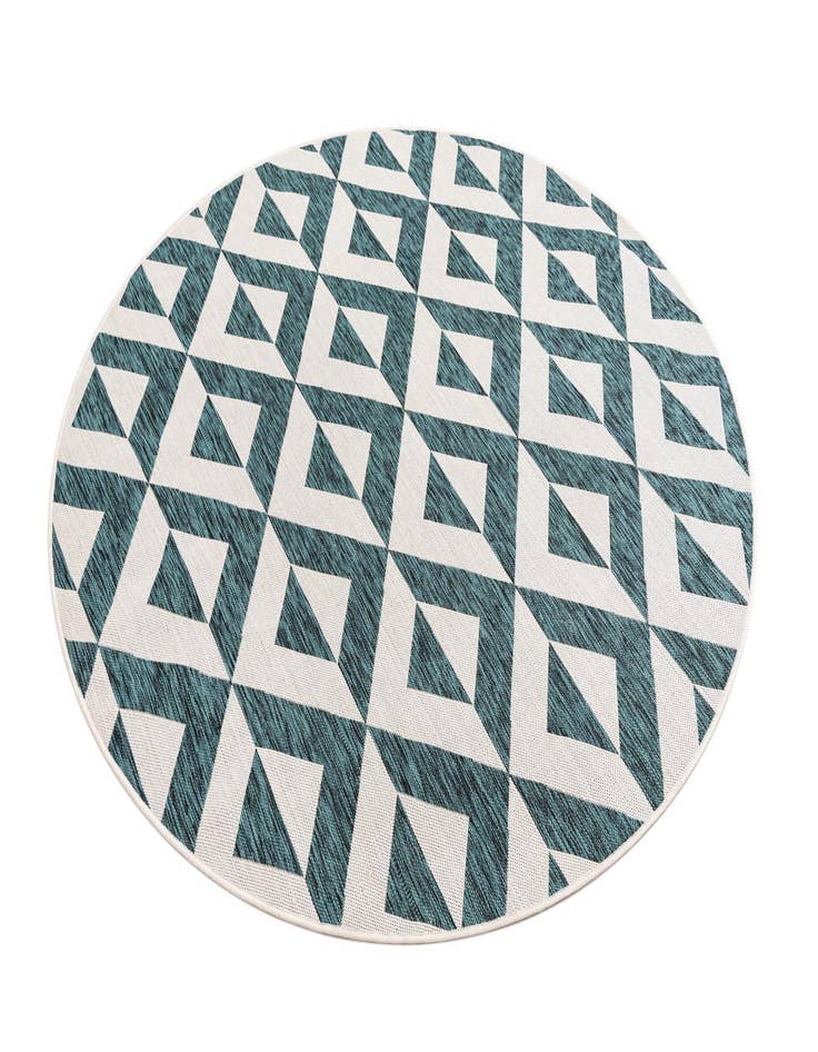 Detail image of  6' 7 x 6' 7  Washable Jill Zarin Napa Indoor / Outdoor Round Rug